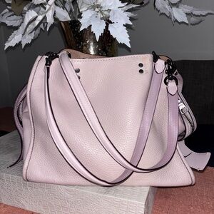 Elegant Pink Leather Women's Bag COACH